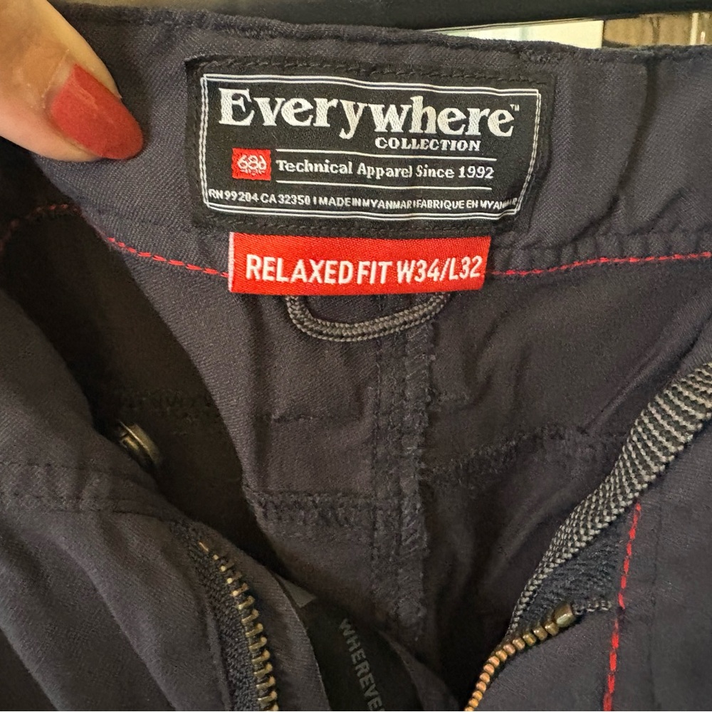686 Men's Relaxed Fit Pants - Dark Gray